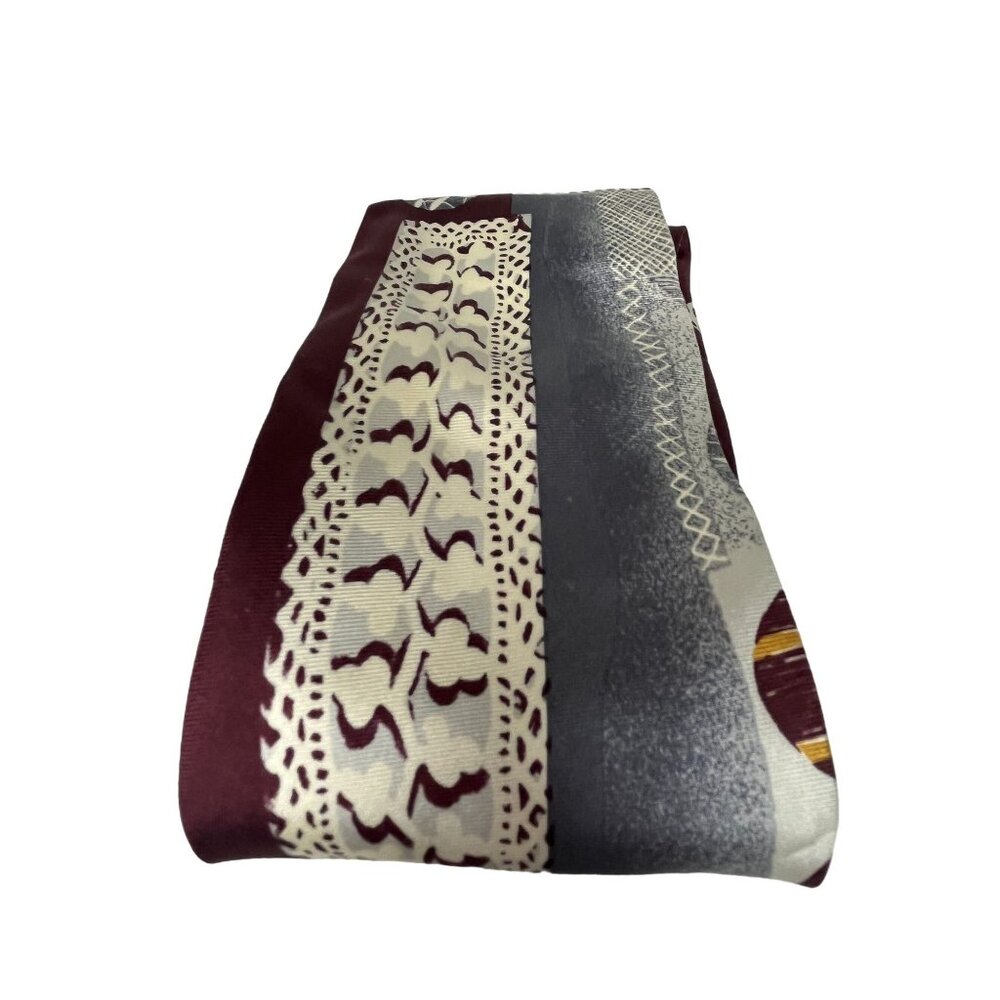 Bruno Marchesi 100% Silk Art Deco Men's Luxury Necktie Italian Vintage - Picture 5 of 8